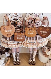 Sheep Puff Little Bear Biscuit 2.0 and Cookie Heart Shaped Embroidered Bag(Limited Pre-Order/2 Colours/Full Payment Without Shipping)